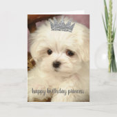 Carte d'anniversaire - Bonne princesse d'anniversa (Devant)