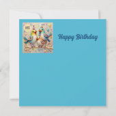 CARTE D'ANNIVERSAIRE ~ BONS Oiseaux ~ (Dos)
