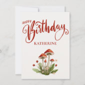 Carte d'Anniversaire Botanique Soignée (Devant)