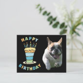 Carte d'anniversaire Bouledogue français Carte pos (Debout devant)