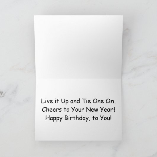 Carte d'anniversaire "Bow Cravate Comics" (Intérieur)