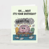 Carte d'anniversaire Brain Fog (Devant)