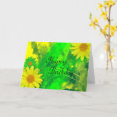 Carte d'anniversaire Bright Daisies (Fleur jaune)