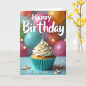 Carte d'anniversaire Bright Star (Fleur jaune)