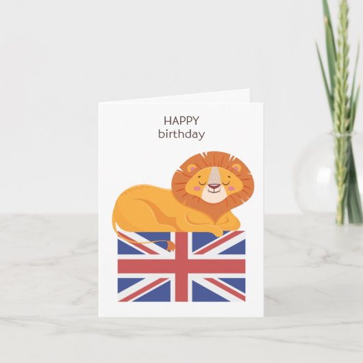 Carte d'anniversaire britannique (Devant)