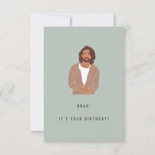 Carte d'anniversaire Bruh (Devant)