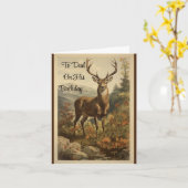 Carte d'anniversaire Buck Eor Papa (Fleur jaune)