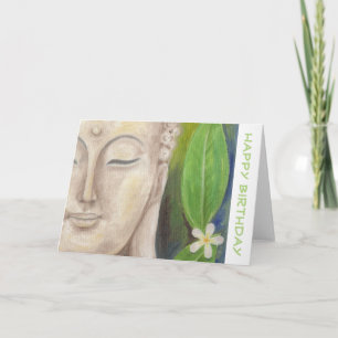 Carte d'anniversaire Buddha Flower