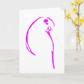 Carte d'anniversaire Budgie (Fleur jaune)