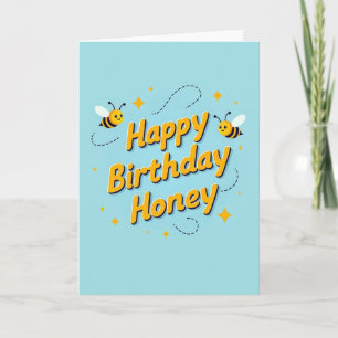 Carte d'anniversaire Bug jaune