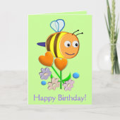 Carte d'anniversaire Bumble Bee (Devant)