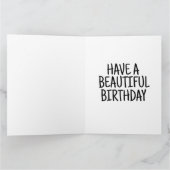 CARTE D'ANNIVERSAIRE cabine BOIS D'AUTOMNE CARTE D (Intérieur)