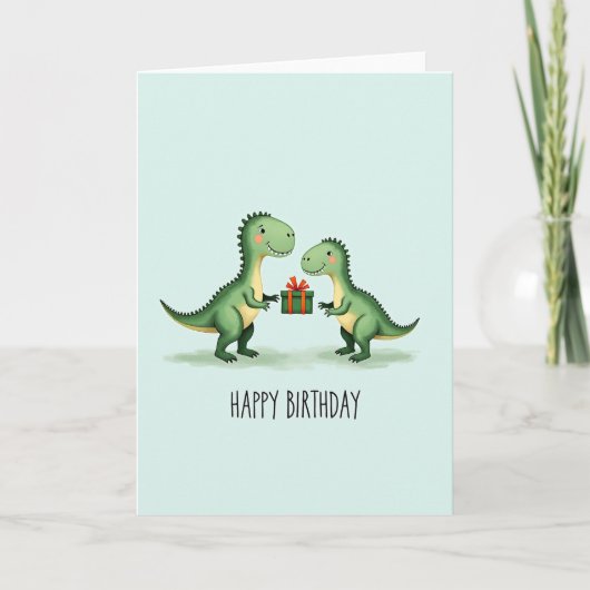 Carte d'anniversaire Cadeau Lézard (Devant)