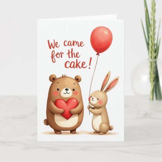 Carte d'anniversaire Cake Friends (Devant)
