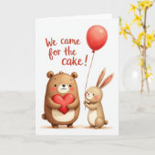 Carte d'anniversaire Cake Friends (Fleur jaune)