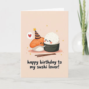 Carte d'anniversaire câline