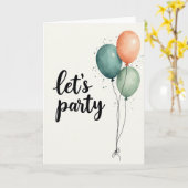 Carte d'anniversaire Calligraphie Fête (Fleur jaune)