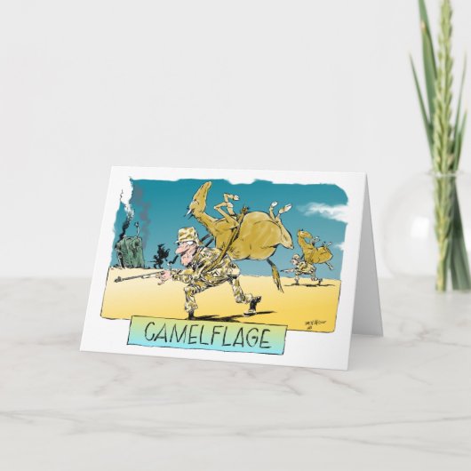 Carte d'anniversaire Camelflage (Devant)