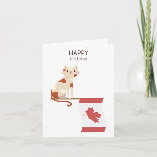 Carte d'anniversaire canadienne - Joyeux anniversa (Devant)