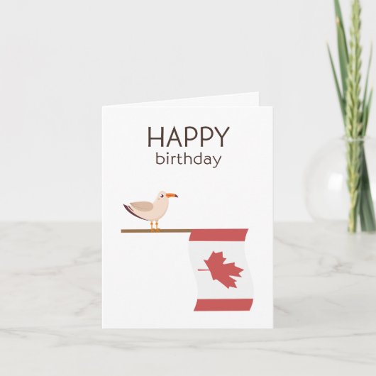 Carte d'anniversaire canadienne - Joyeux anniversa (Devant)
