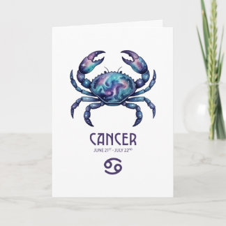 Carte d'anniversaire Cancer