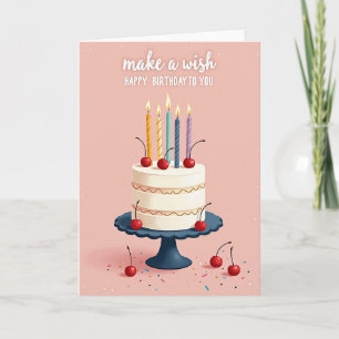 Carte d'anniversaire Candle Wish