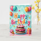 Carte d'anniversaire Candy (Fleur jaune)