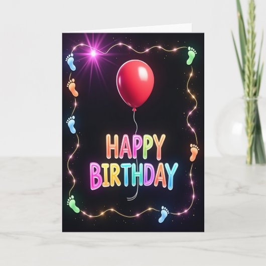 Carte d'anniversaire Candy Glow (Devant)