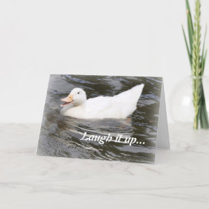 Carte d'anniversaire : Caneton