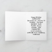 Carte d'anniversaire Capricorn Zodiac (Intérieur)