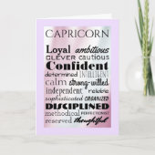 Carte d'anniversaire Capricorne Quintessence (Devant)