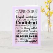 Carte d'anniversaire Capricorne Quintessence (Fleur jaune)