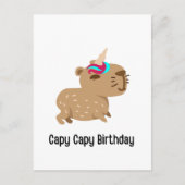 Carte d'anniversaire Capybara, Capy Capy Anniversa (Devant)