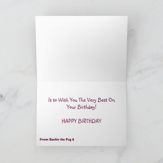 Carte d'anniversaire carlin (Intérieur)