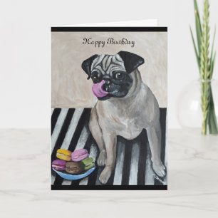 Carte d'anniversaire carlin
