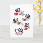 Carte d'anniversaire Carlin Cupcake (Fleur jaune)