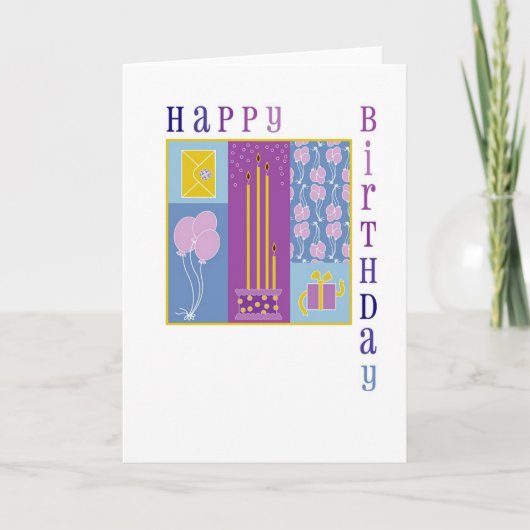 carte d'anniversaire carrée 2004 (Devant)