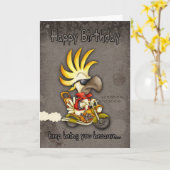 Carte d'anniversaire - carte d'anniversaire de (Fleur jaune)