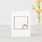 Carte d'anniversaire, carte d'anniversaire de hams (Fleur jaune)