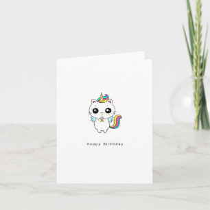 Carte d'anniversaire, carte d'anniversaire licorne