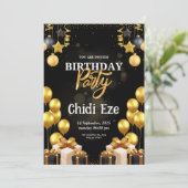 carte d'anniversaire - carte d'invitation (Debout devant)