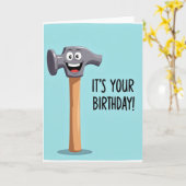 Carte d'anniversaire Cartoon Tool (Fleur jaune)