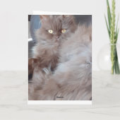 Carte d'anniversaire Cat Cat (Dos)