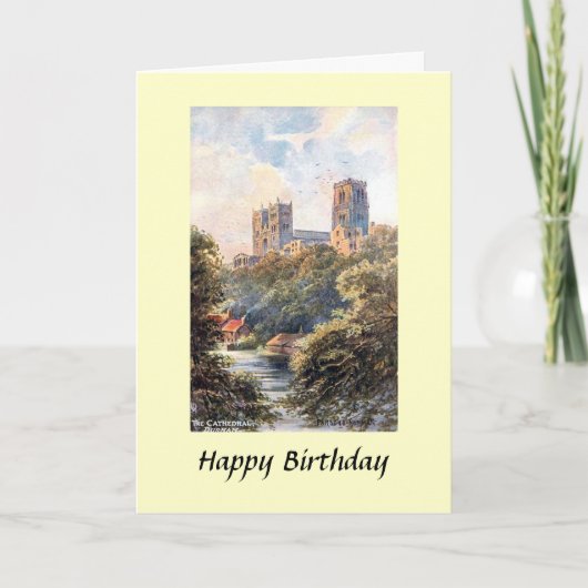 Carte d'anniversaire - Cathédrale de Durham (Devant)