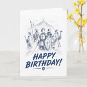 Carte d'anniversaire catholique appelée à quelque  (Fleur jaune)