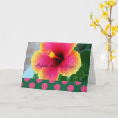 Carte d'anniversaire catholique Floral (Fleur jaune)