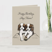Carte d'anniversaire Cavalier King Charles Spaniel (Devant)