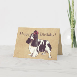Carte d'anniversaire Cavalier King Charles Spaniel