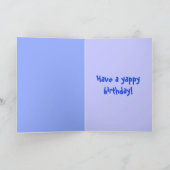 Carte d'anniversaire cavalière rouge (Intérieur)