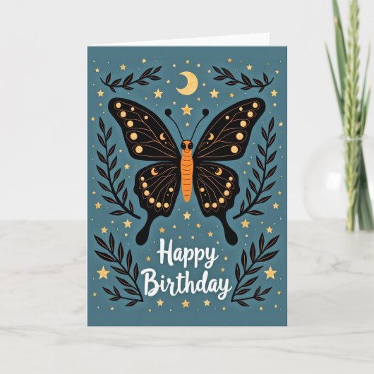 Carte d'anniversaire céleste (Devant)